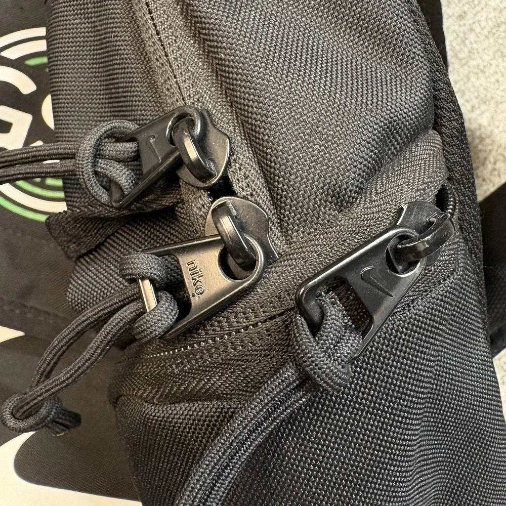 Nike Academy Team 30L Unisex Backpack Soccer Ball Bag Black Travel School Swoosh